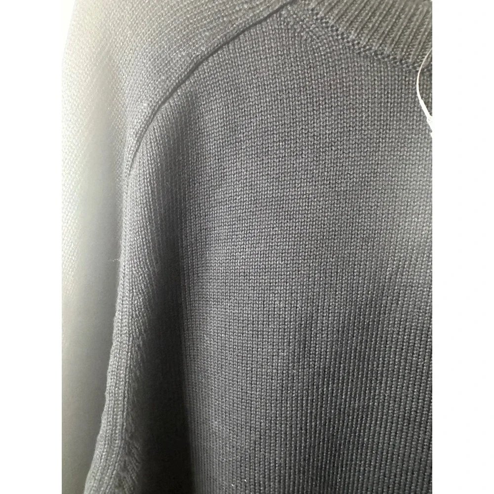 NEW J. Crew‎ Mens Heritage Black 100% Cotton Crewneck Sweater XL